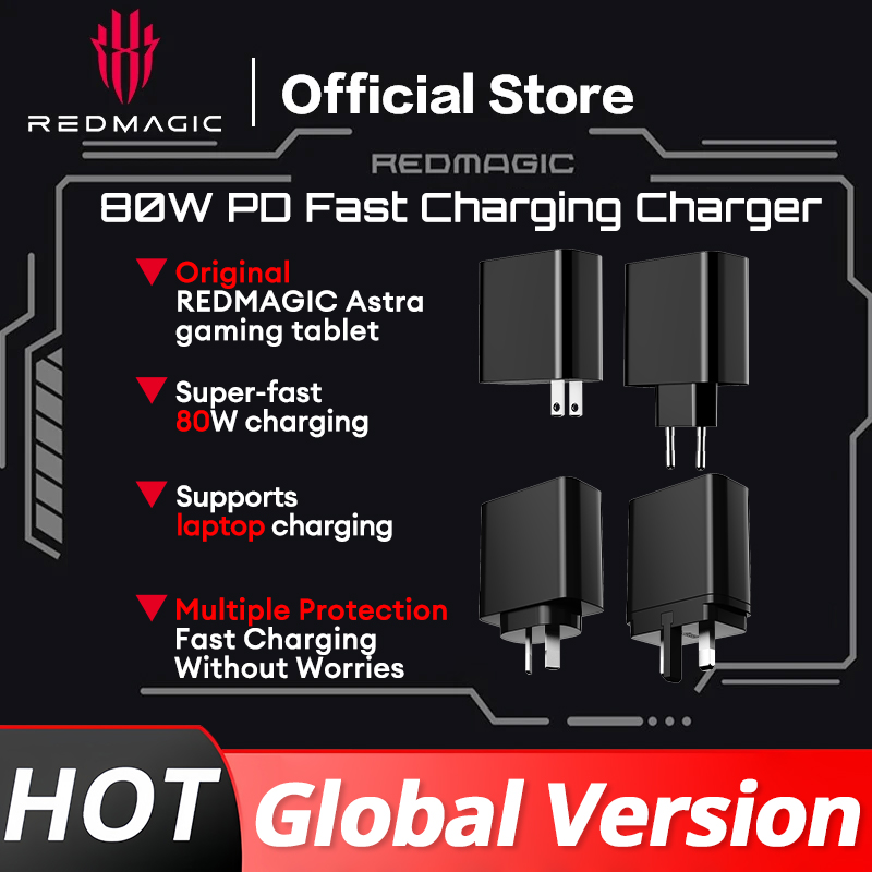 Carga tu RedMagic al instante y sin límites: el cargador 80W GaN PD de REDMAGIC ofrece velocidad extrema y portabilidad para gamers exigentes en una oferta imperdible.