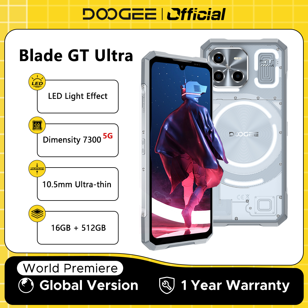 Resiste lo Imposible con Elegancia: Descubre el DOOGEE BLADE GT ULTRA, el Smartphone 5G que Combina Robustez Extrema, Rendimiento Dimensity 7300 y un Diseño Ultrafino con Efectos de Luz LED, Ideal para Aventureros y Profesionales Exigentes.