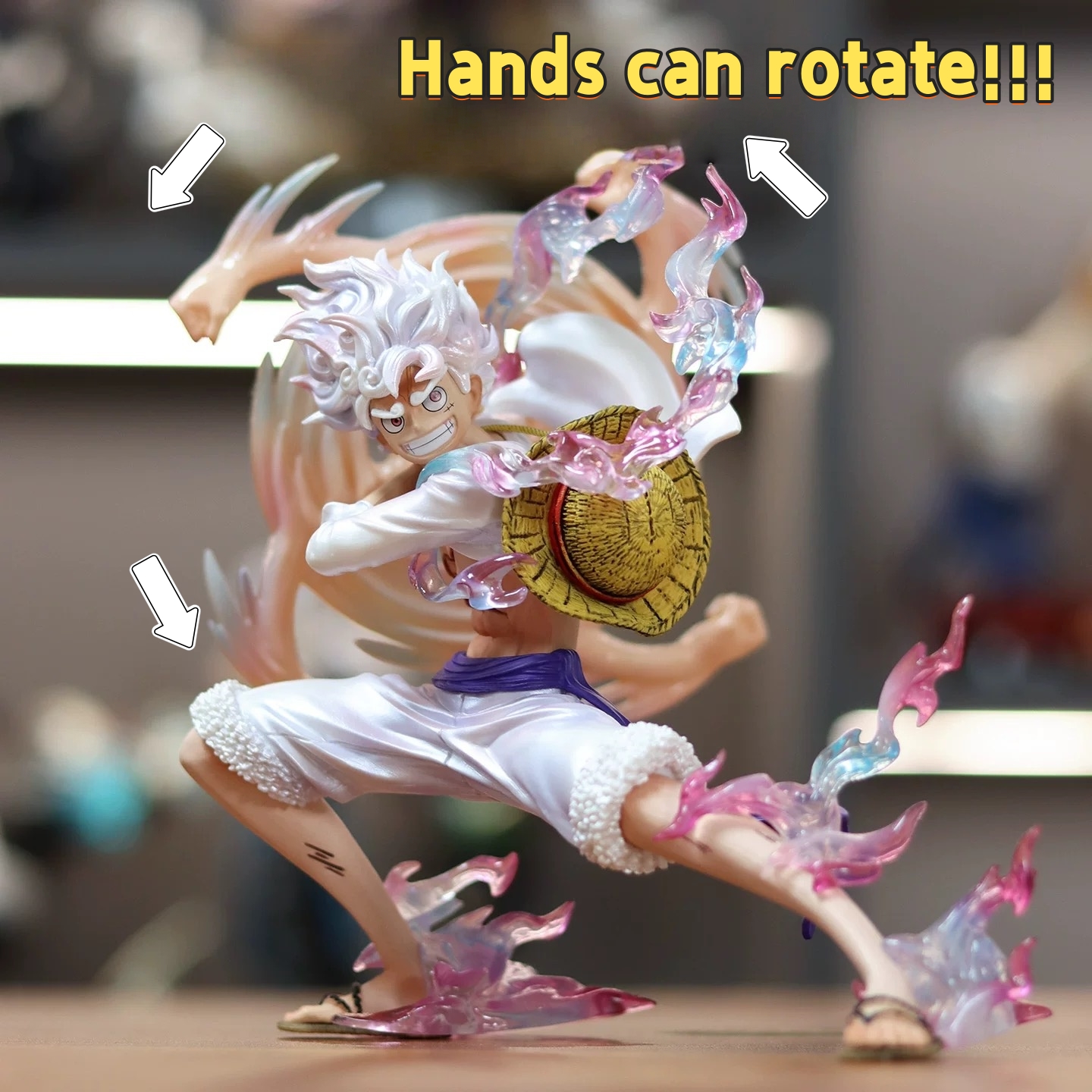 Luffy NIKA en tu escritorio: una figura con presencia