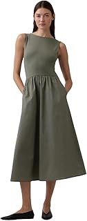 Vestido de cuello barco tejido