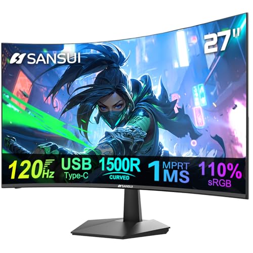 SANSUI Curved Monitor 27 inch