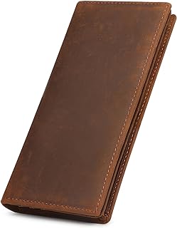 cartera plegadiza clásica de cuero