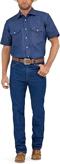 Camisa Denim de Manga Corta
