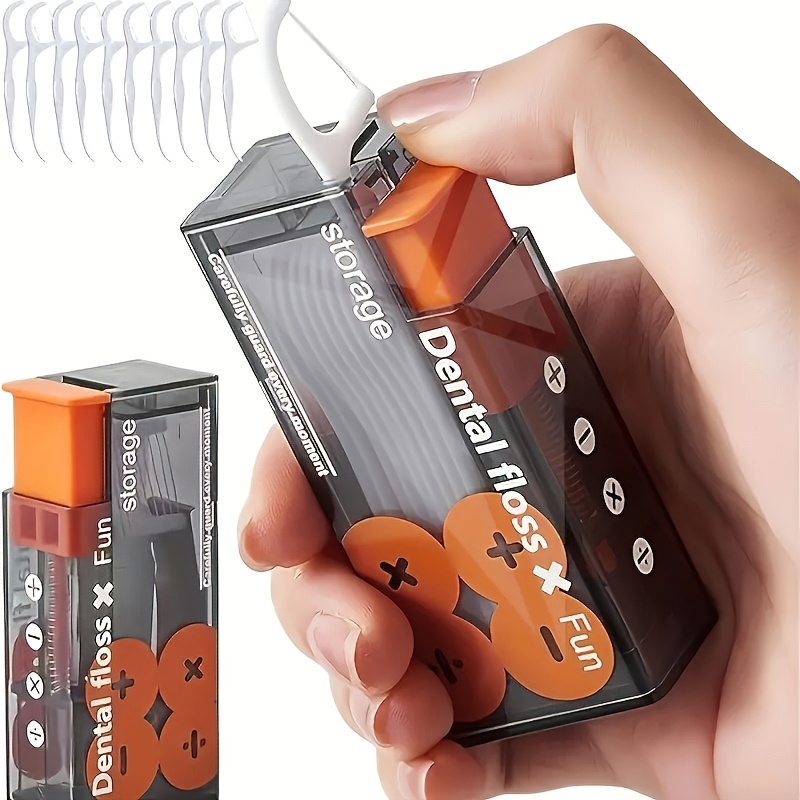 Portable Floss Dispenser Includes 10Pcs