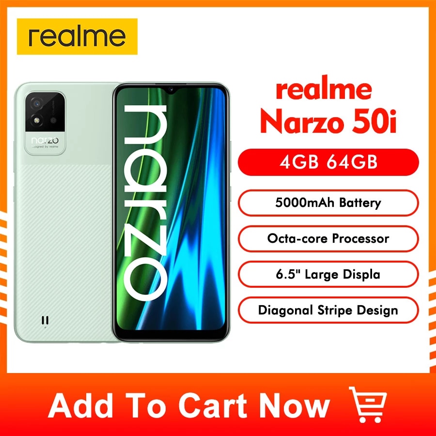 realme narzo 50i Smartphone 4GB+64GB