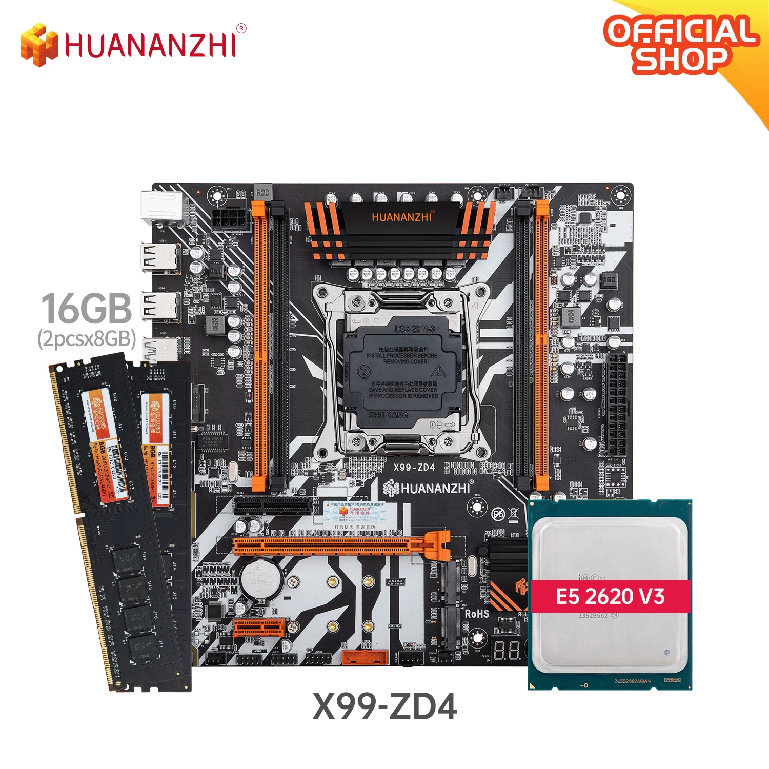 HUANANZHI X99 ZD4 X99 Motherboard