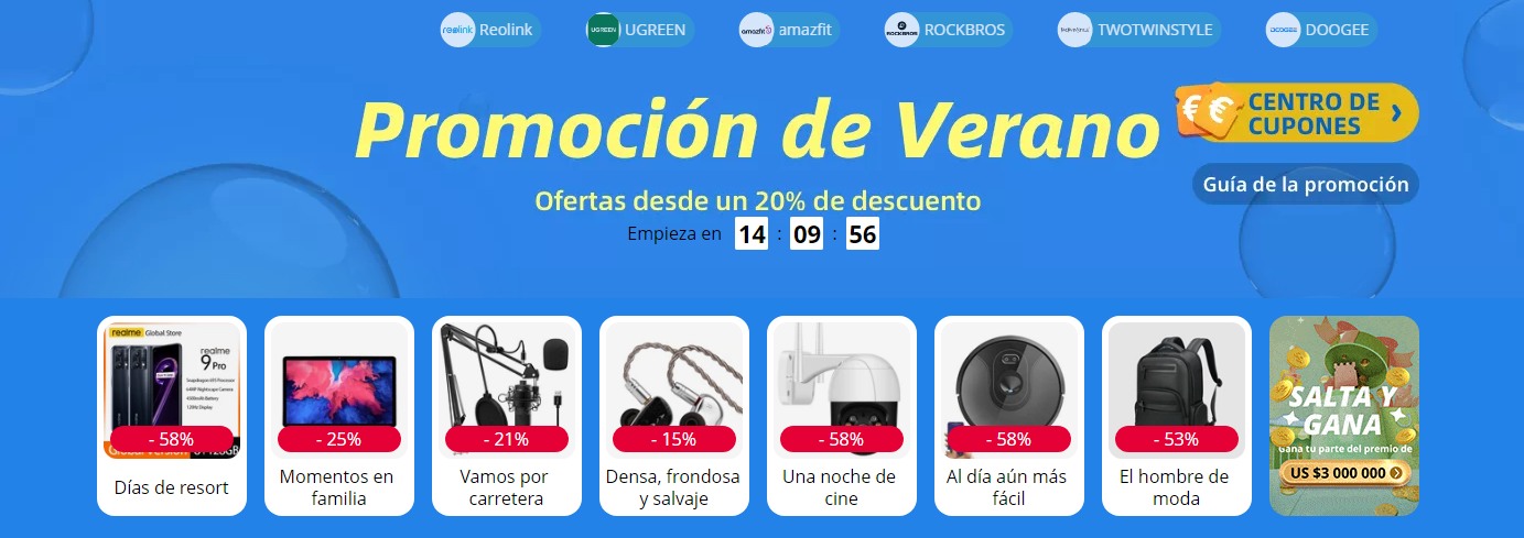 En AliExpress | Cupones SUMMER SALE 2022