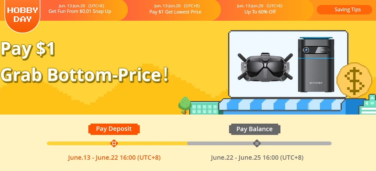 En Banggood | Evento de Depósito (desde $1 a $3!)