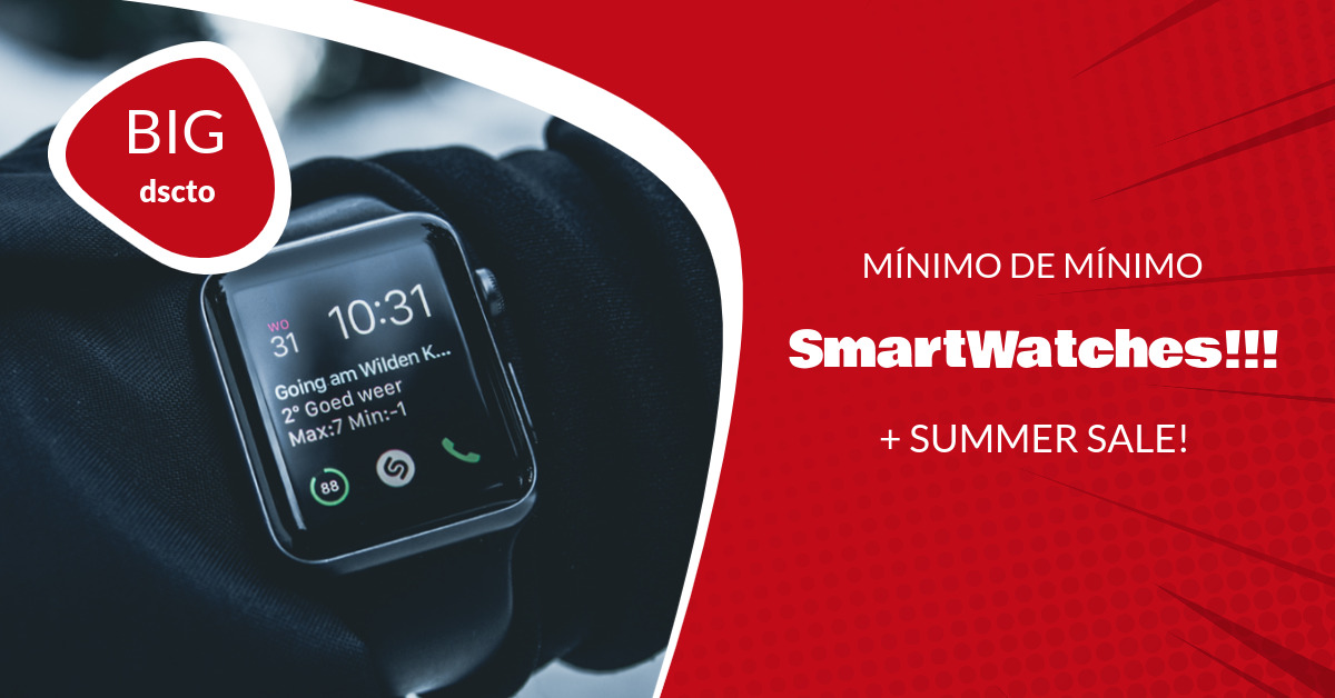 En AliExpress | SUMMER SALE en smartwatches (Incluye cupones!)