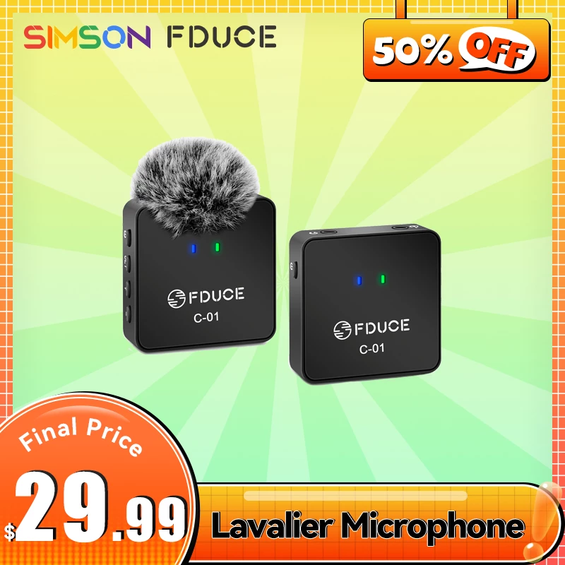 Audio Wireless Lavalier Microphone FDUCE