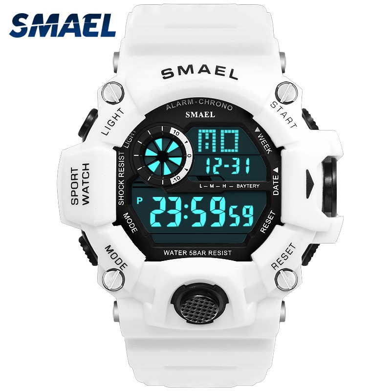 Watches Men Digital Watch White