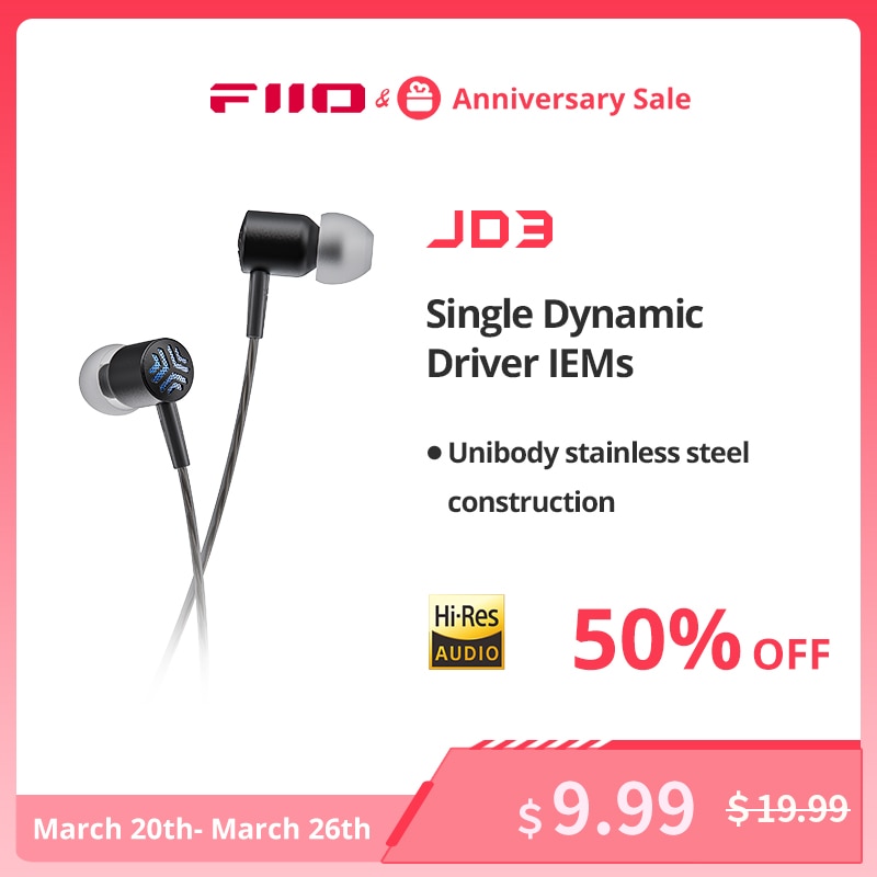 FiiO JadeAudio JD3 Harman-tuned Dynamic