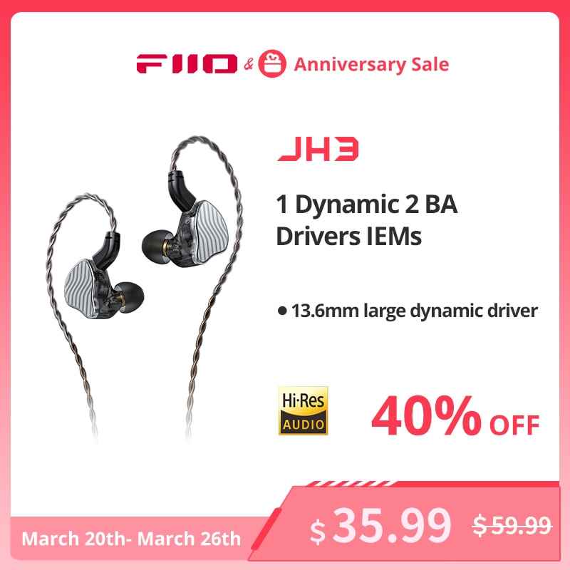 FiiO JadeAudio JH3 1DD+2BA Triple