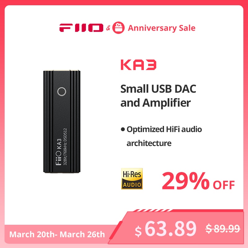 FiiO JadeAudio KA3 Type C