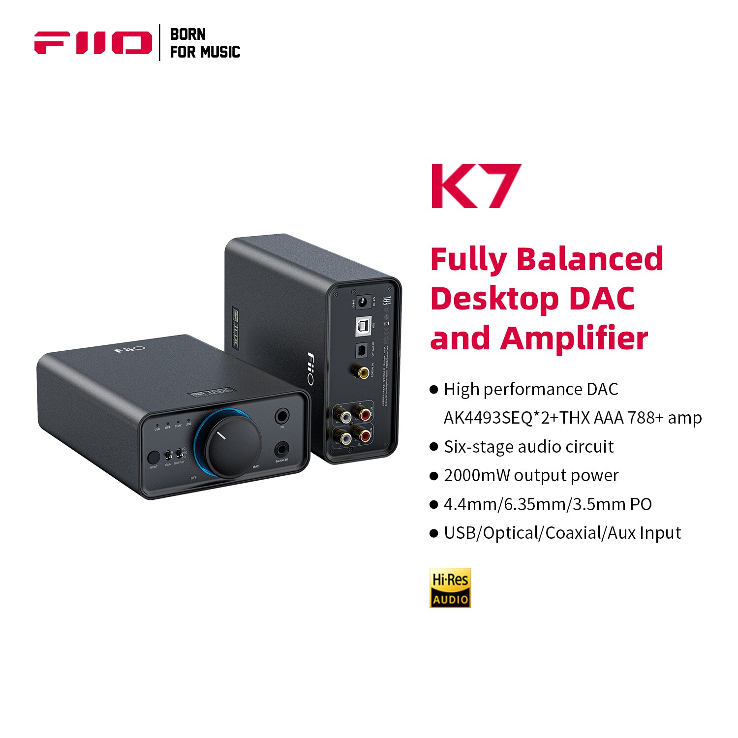 FiiO K7 Balanced HiFi DAC