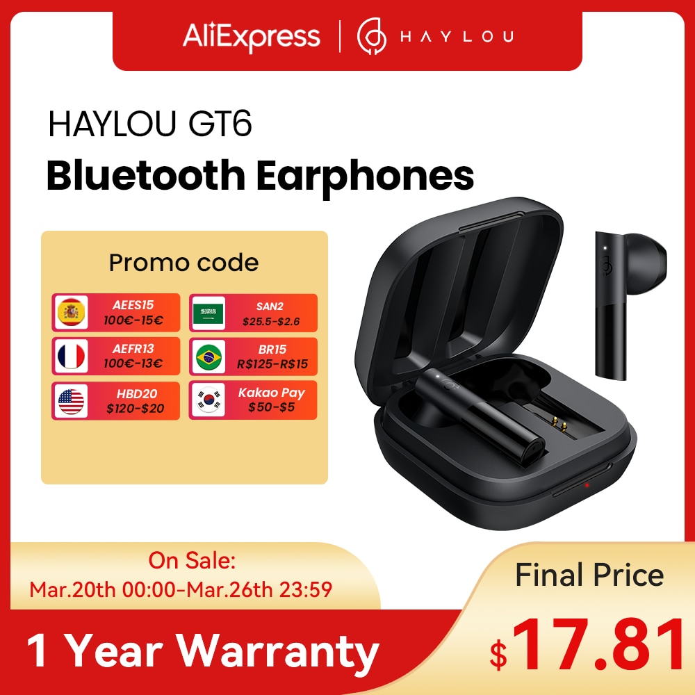 HAYLOU GT6 Automatic Pairing Bluetooth