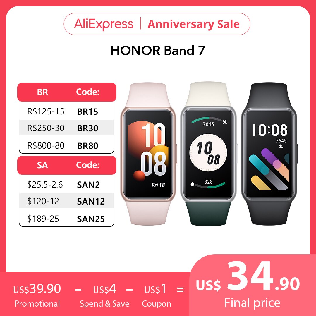 HONOR Band 7 Global Version