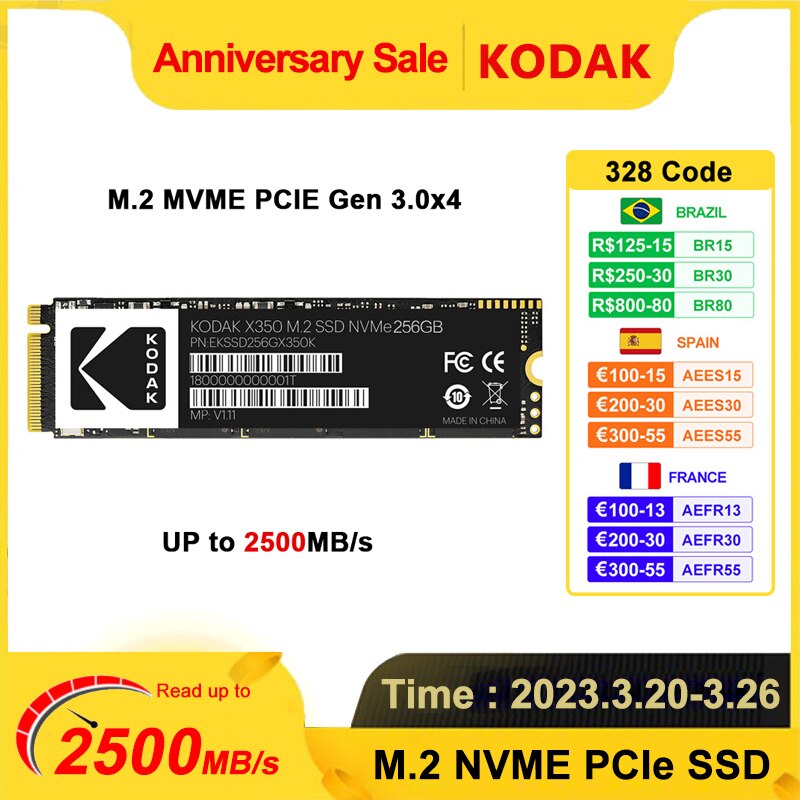 Kodak X350 SSD 128GB 256GB