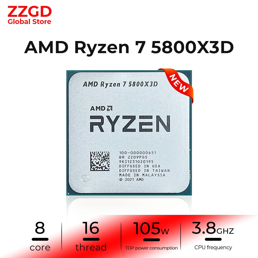 New Amd ryzen 7 5800x3d
