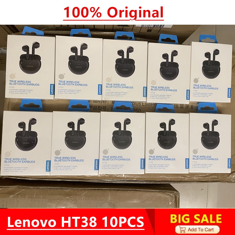 Original Lenovo HT38 10pcs Bluetooth