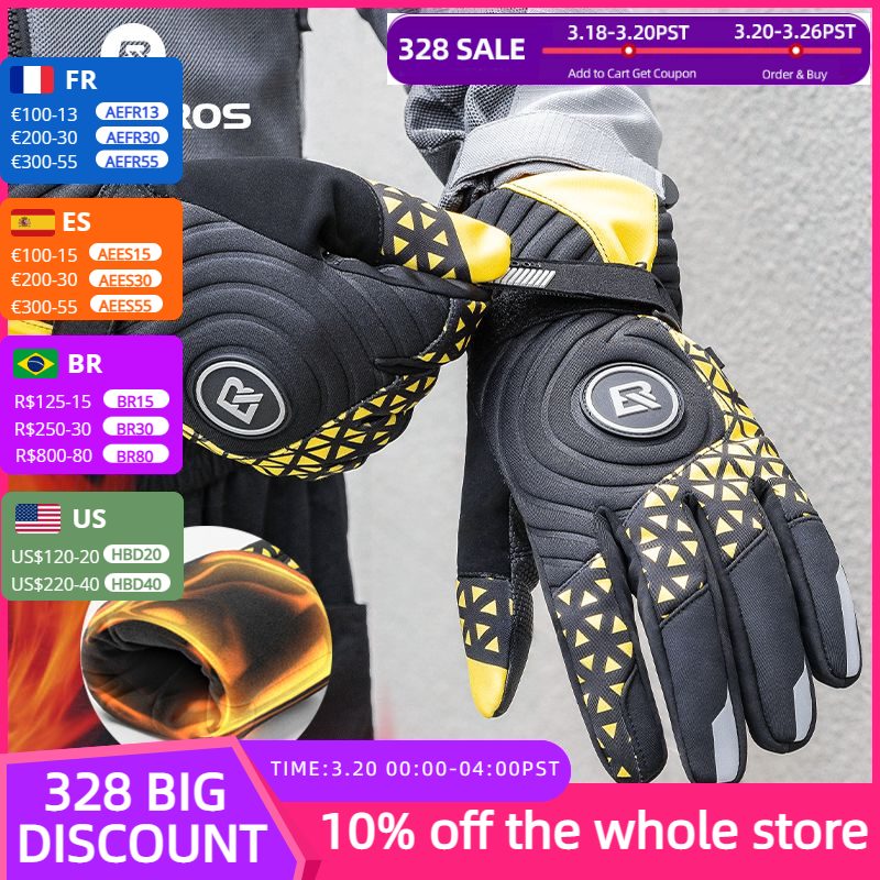ROCKBROS Cycling Gloves Winter Touch