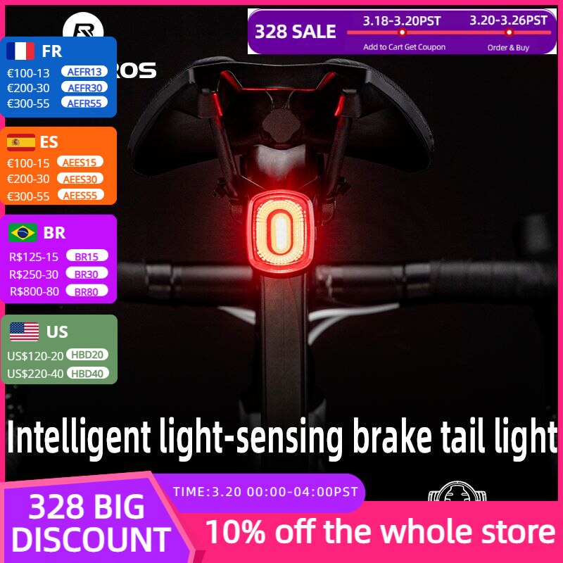 ROCKBROS Smart Bicycle Brake Light