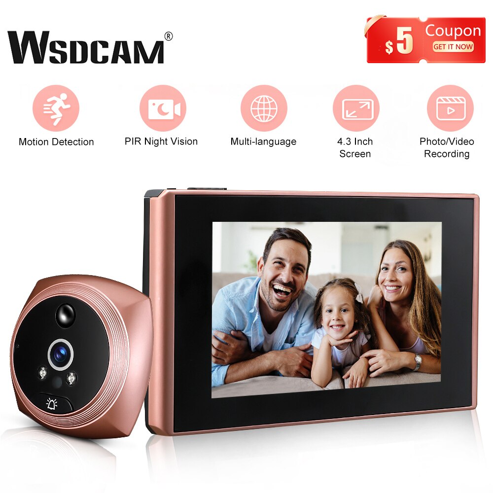 Wsdcam 4.3 Inch Video Doorbell