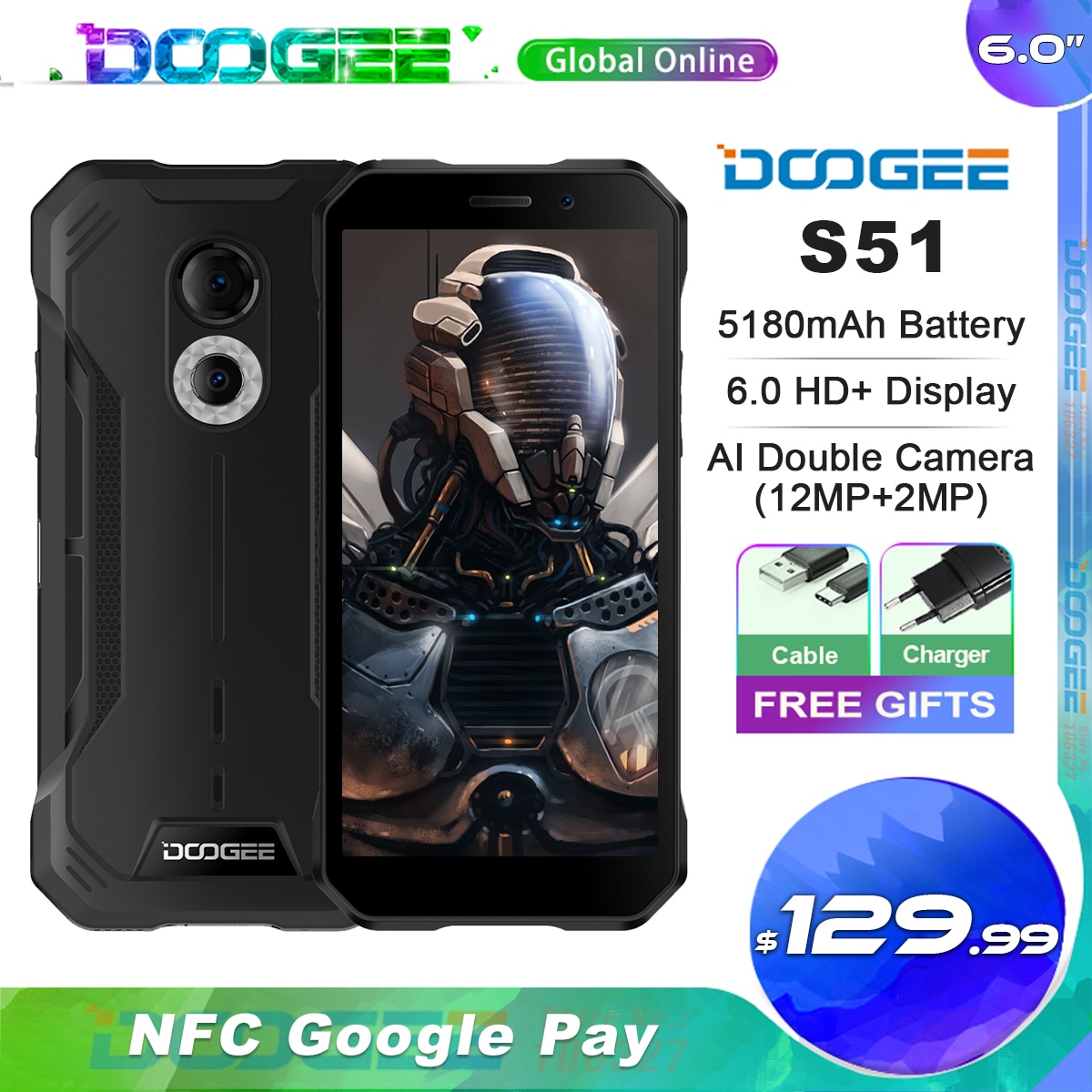 Doogee S51 Rugged Phone Android