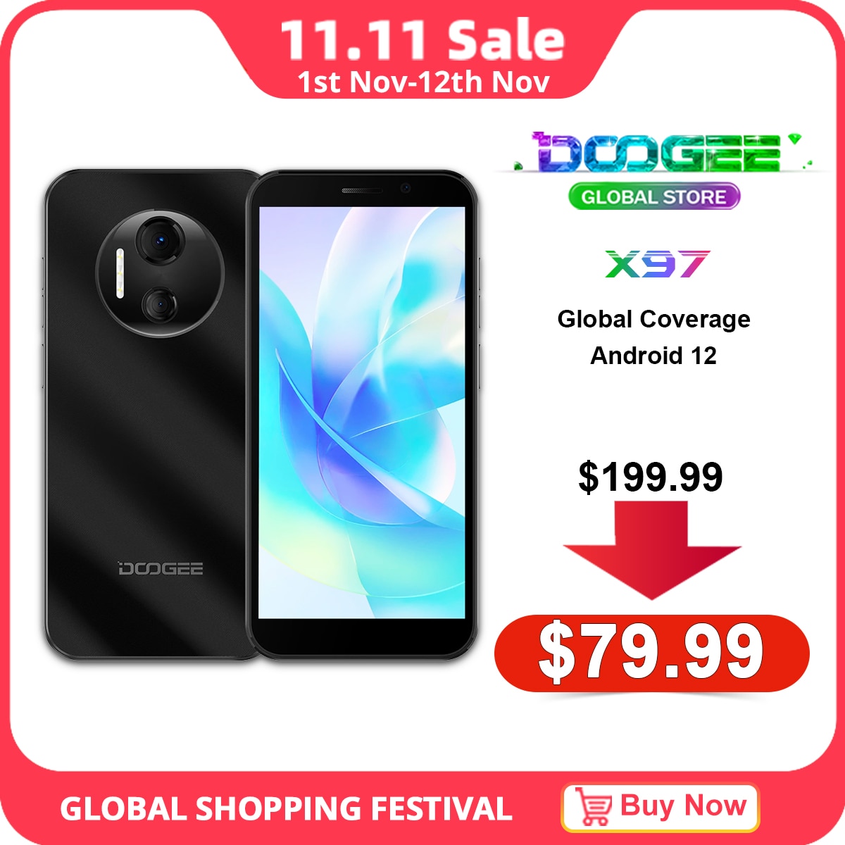 Doogee X97 Cell Phone, Android