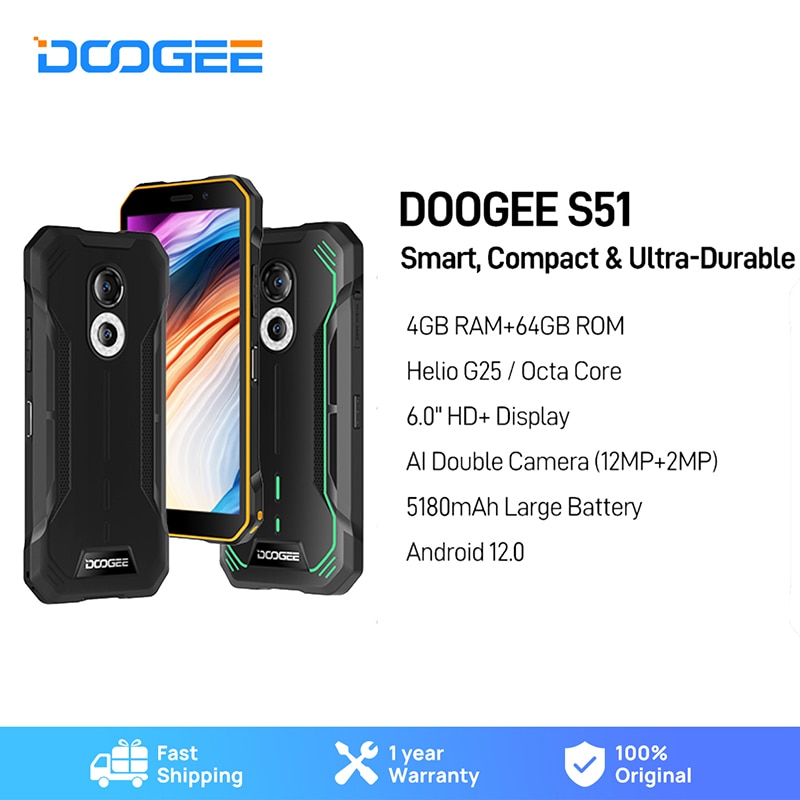 DOOGEE S51 Rugged Phone 4GB