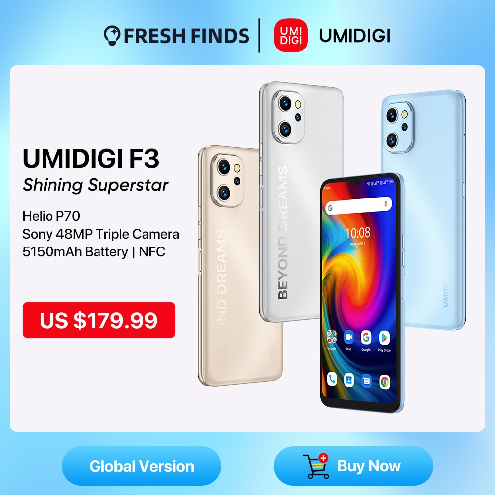 UMIDIGI F3 Phone, Android 11