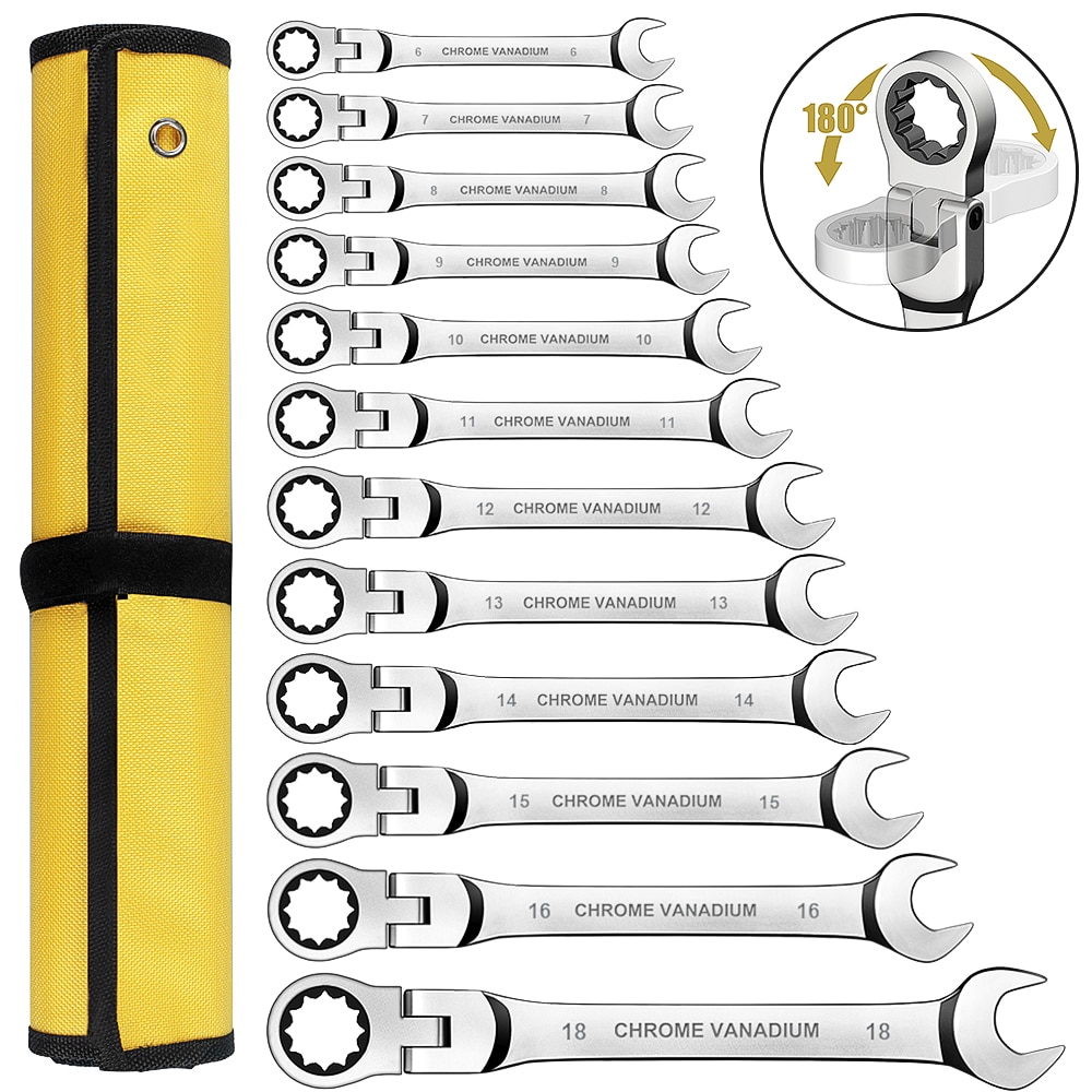 Llaves de trinquete flexible para espacios complicados