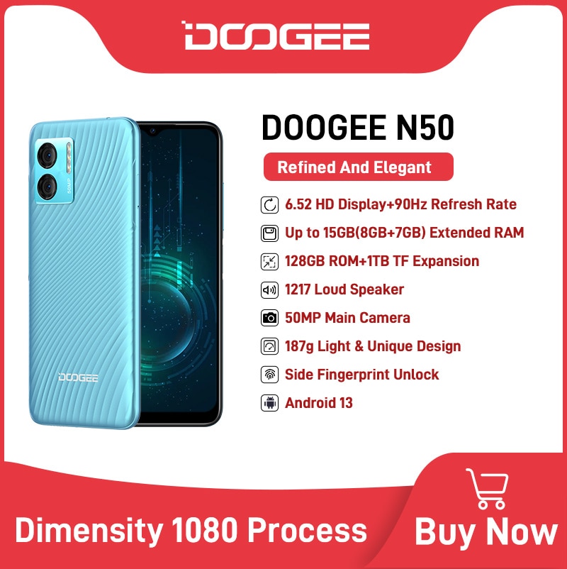 ?World Premiere?DOOGEE N50 Smartphone 6.52"