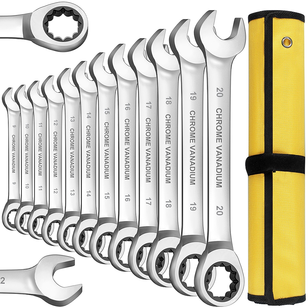 1set Flex Head Ratcheting Wrench