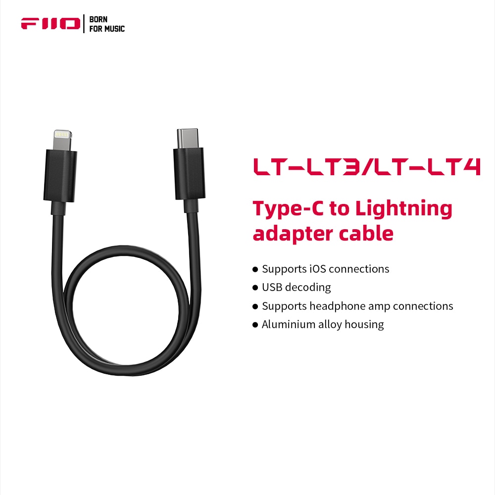 FiiO LT-LT3/LT4 Lightning to Type-C