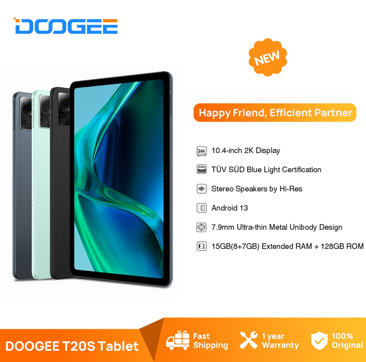 DOOGEE T20S Tablet 10.4" 2K