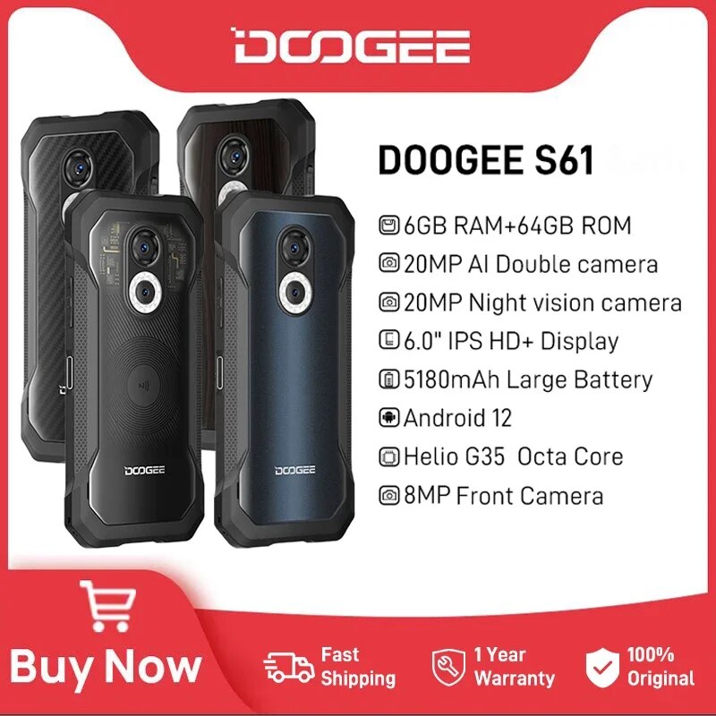 DOOGEE S61 Rugged Production 6.0"