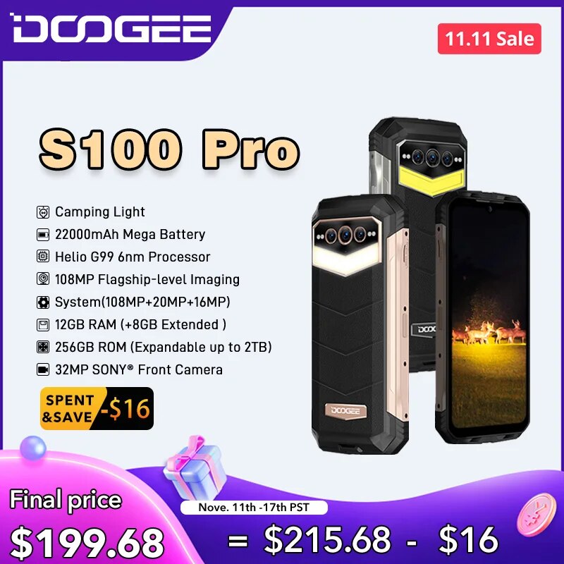 DOOGEE S100 Pro Camping Light