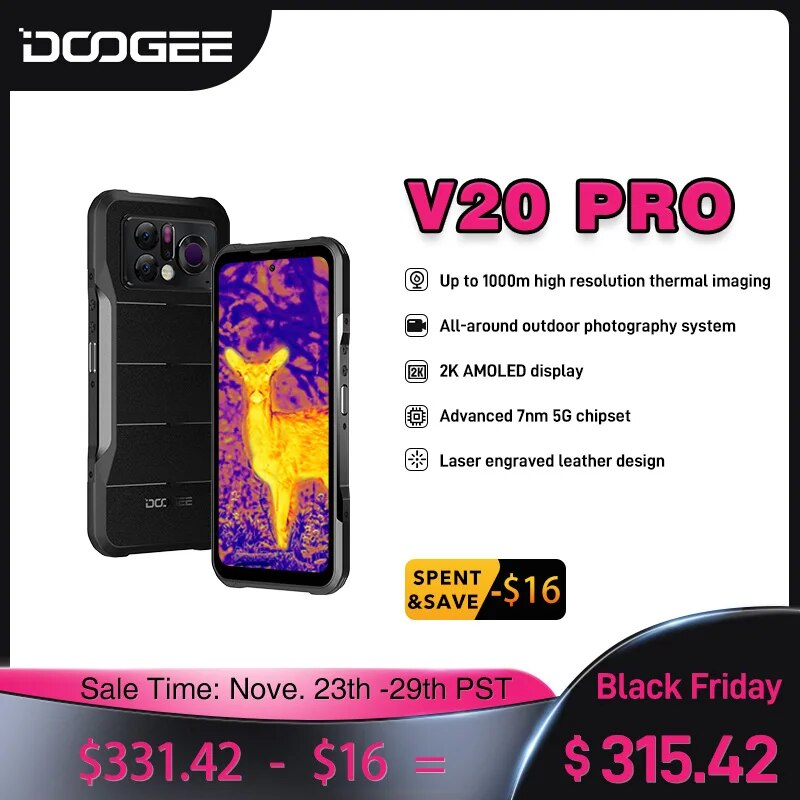 New DOOGEE V20 Pro Rugged