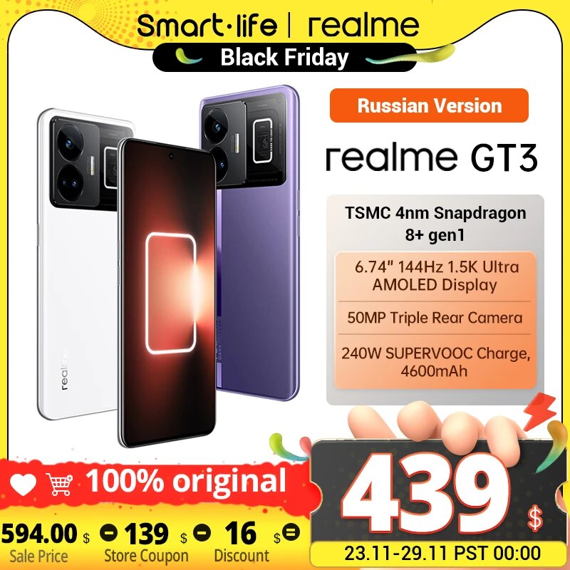 Realme GT3 240W SUPERVOOC Charge