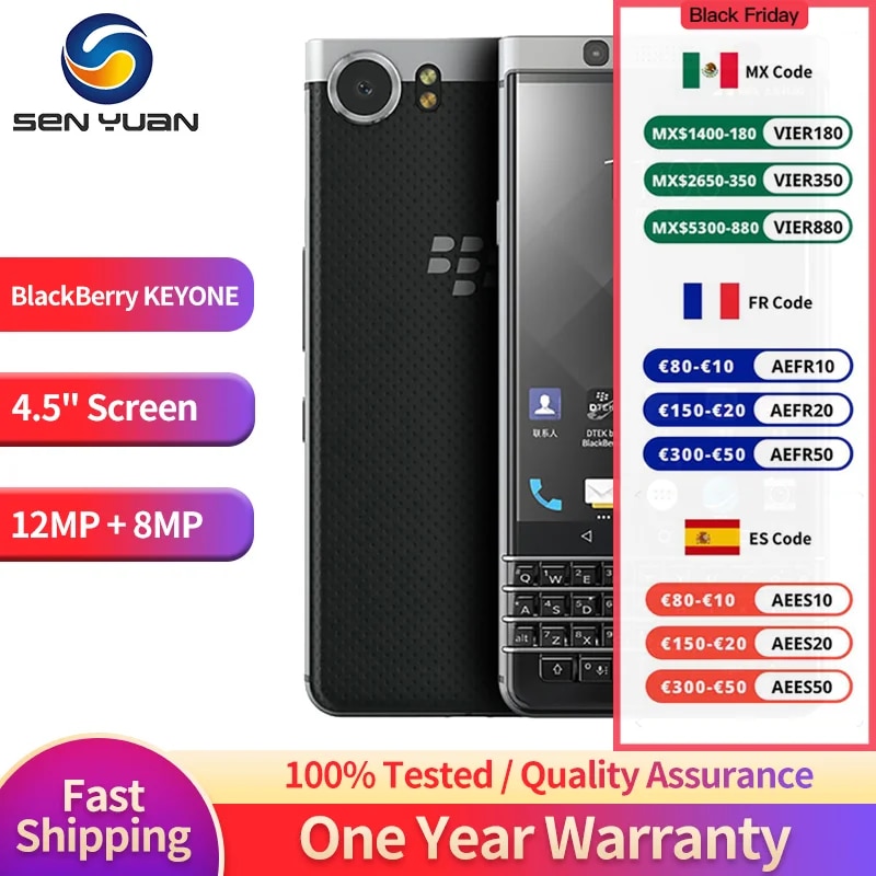 Original BlackBerry Keyone 4.5'' Bar