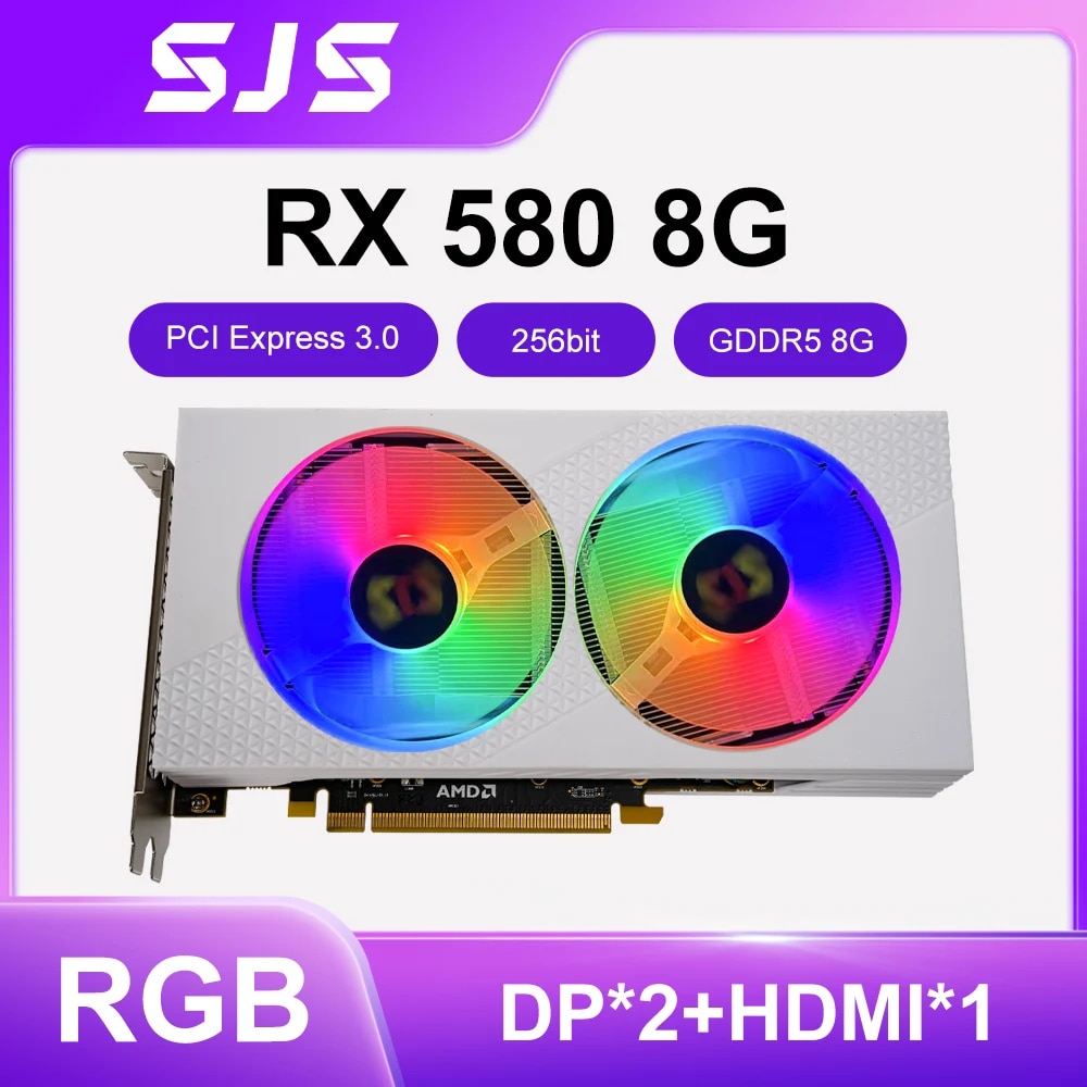 NEW White SJS RX 580
