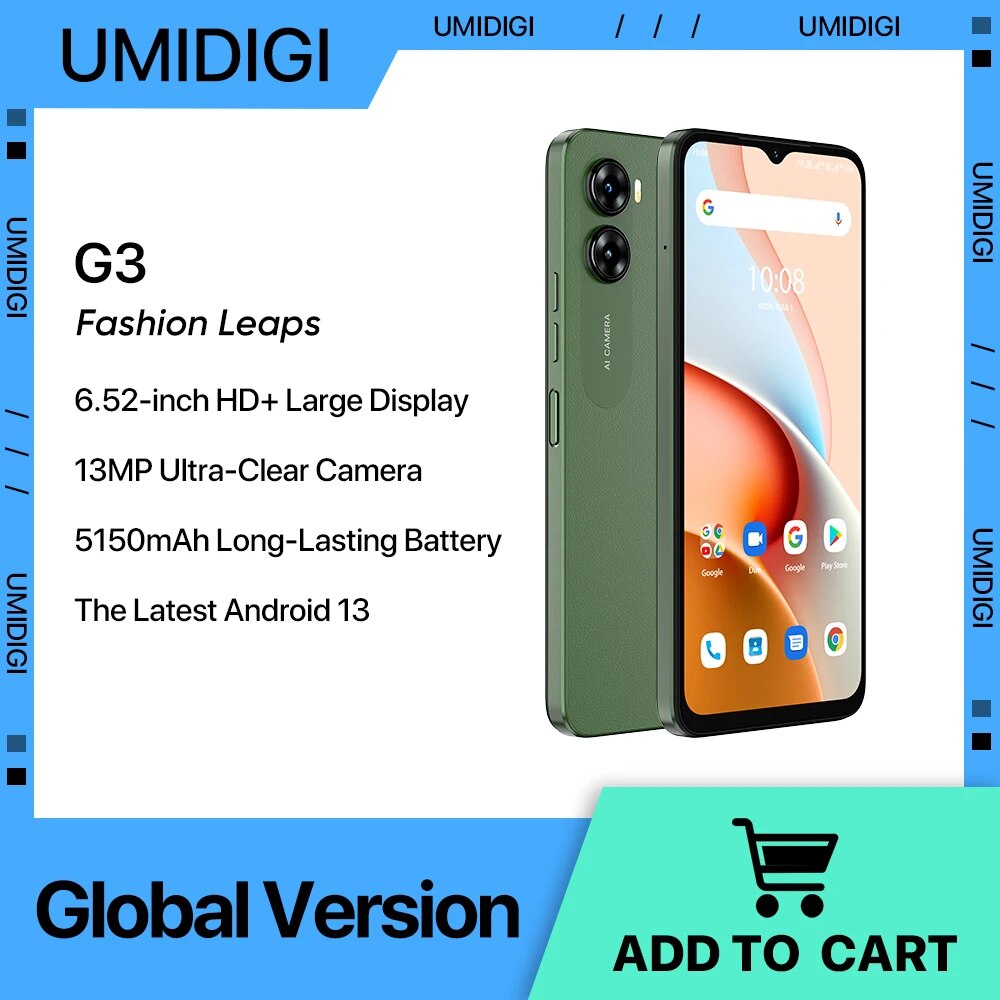 UMIDIGI G3 Smartphone  Android