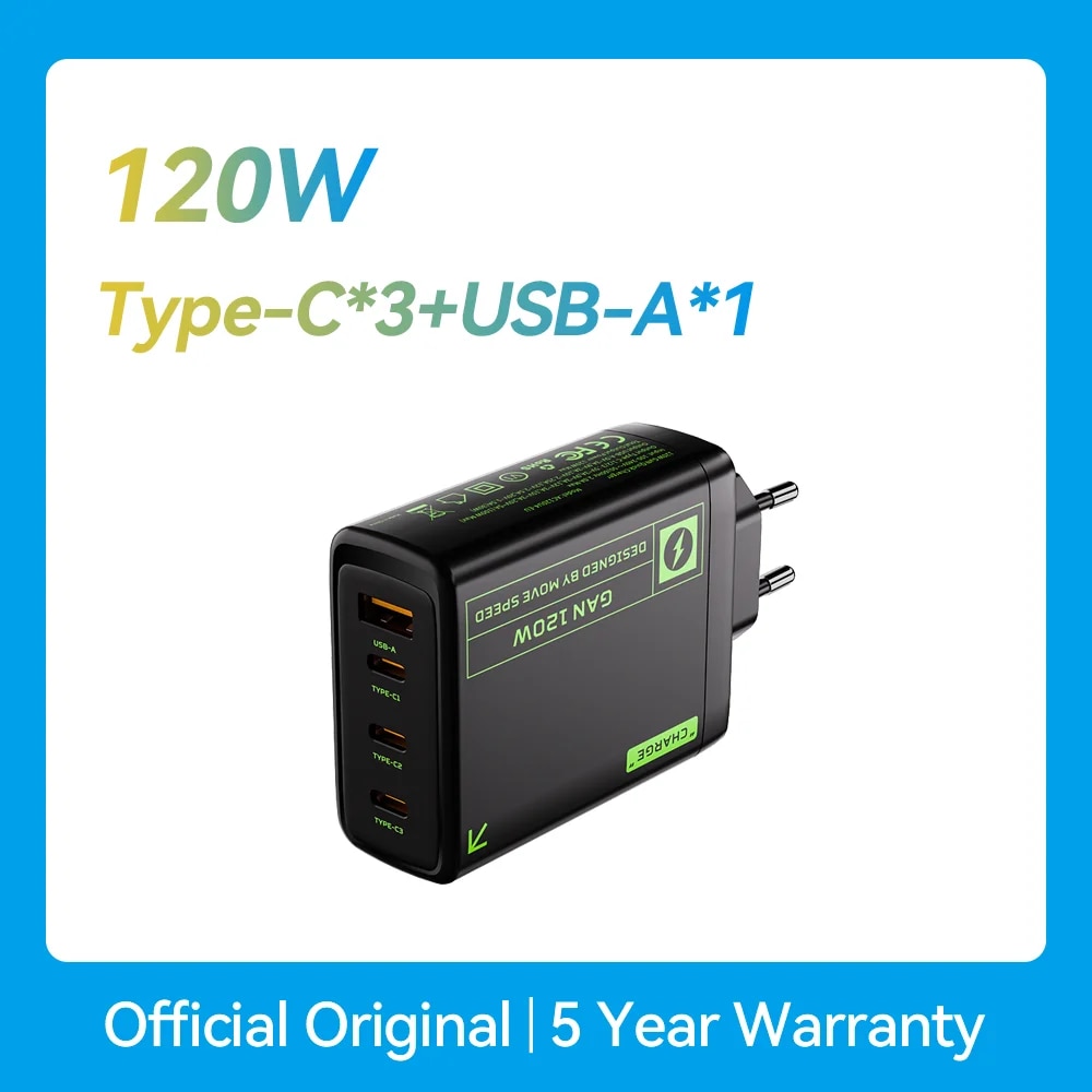 MOVESPEED 120W GaN USB Type