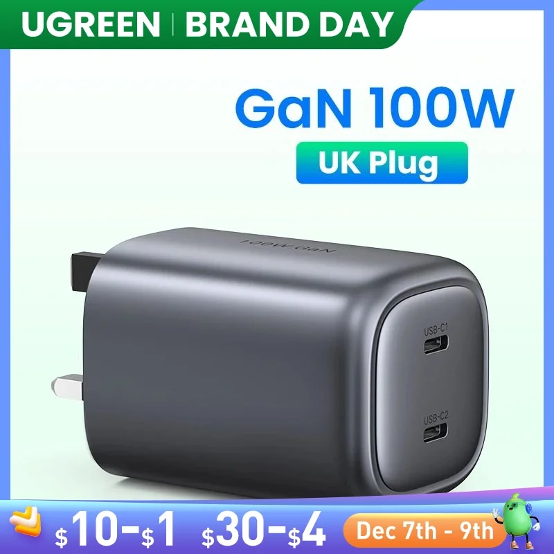 UGREEN UK Plug GaN 100W