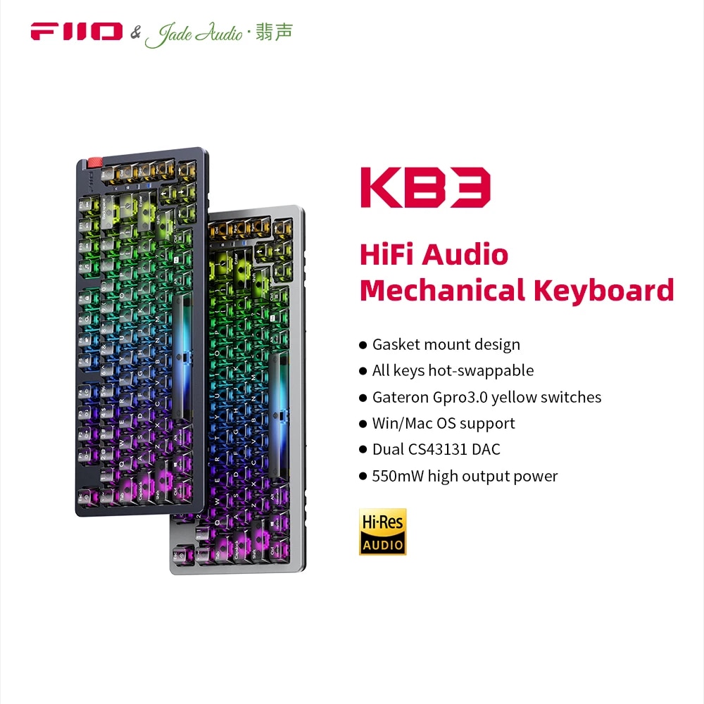 FiiO/JadeAudio KB3 HiFi Audio 75%
