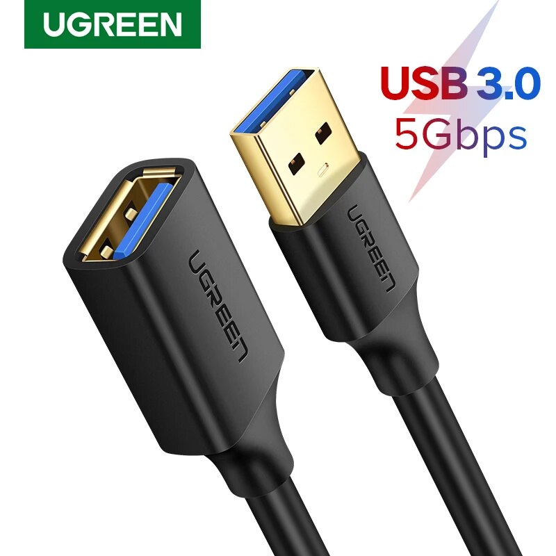 Extiende y Potencia tu Conectividad sin Esfuerzo: Descubre el Cable de Extensión USB 3.0 Ugreen que Transforma la Velocidad de tus Dispositivos Favoritos como LAPTOPS, XBOX ONE y SSD en Experiencias Fluidas con un Diseño Compacto y Duradero que Maximiza tu Productividad.