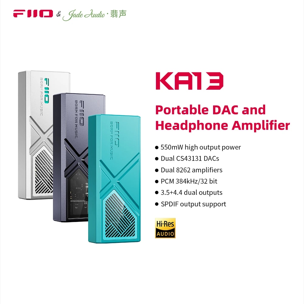 FiiO/JadeAudio KA13 Dual CS43131 Portable