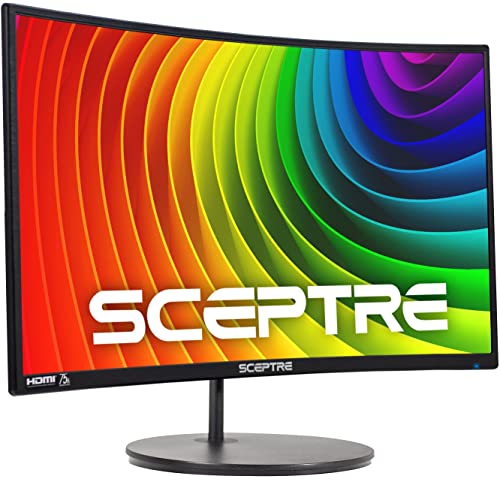 Jugar sin fatiga visual es posible: El SCEPTRE C278W-1920RN combina un panel curvo Full HD de 98% sRGB con filtro de luz azul para tus maratones gaming, ahora con un descuento imperdible para streamers y oficinas.