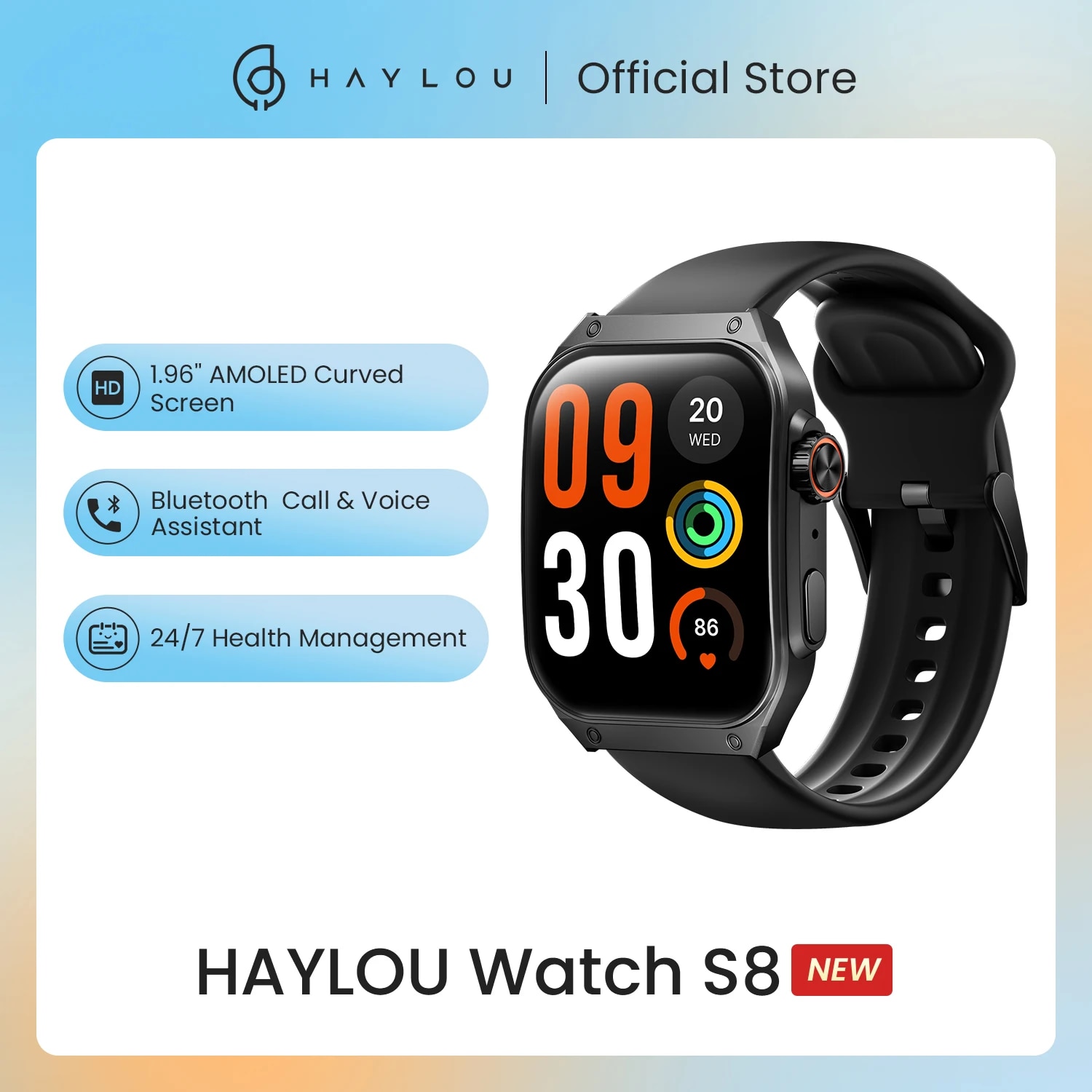 HAYLOU Watch S8 Smartwatch 1.96''